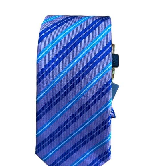 CANALI STRIPED TIE 100% SILK NEW - Picture 8 of 14